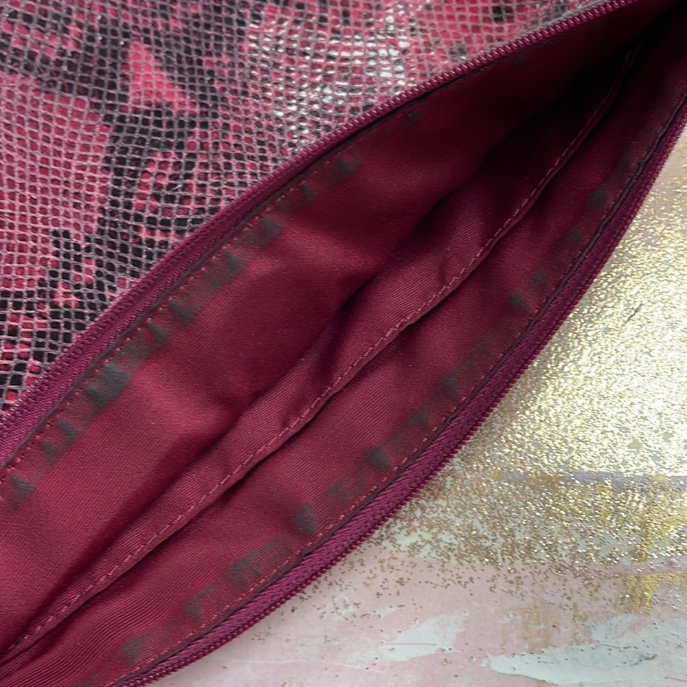 Coach Raspberry Pink Python Snakeskin Leather Wri… - image 6